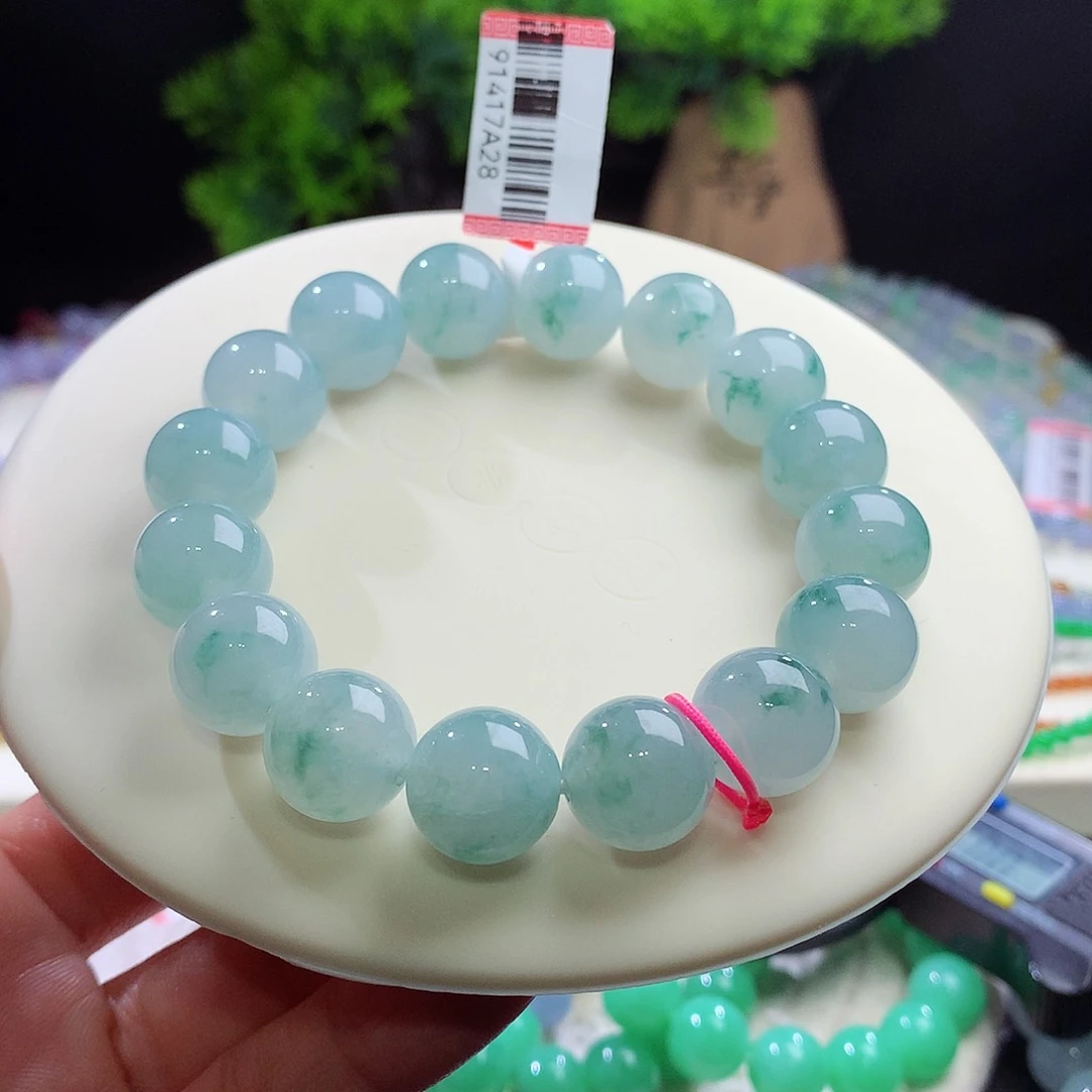未镶嵌手串翡翠卡13mm