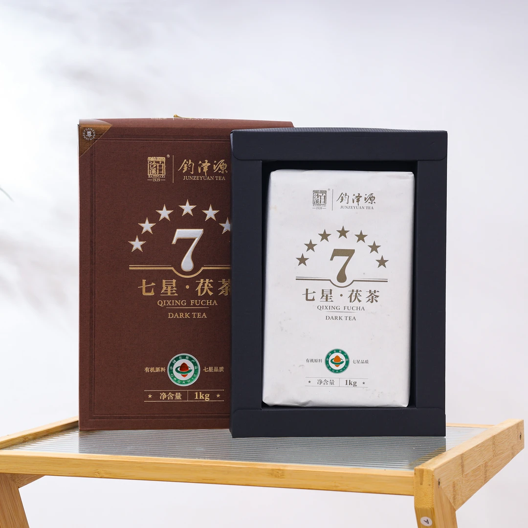 茶叶 白沙溪 钧泽源 2019年7星茯茶 1kg JZYC26