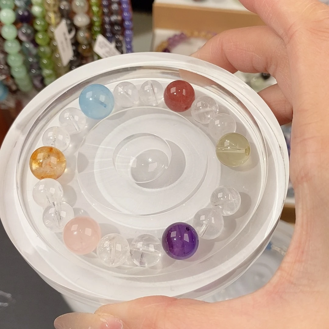 水晶手链未镶嵌爱****?16挑的时候挑大的