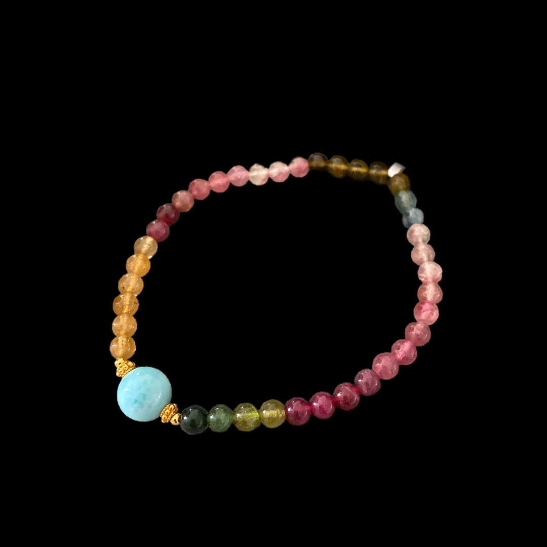 V9830 碧玺手串孤品