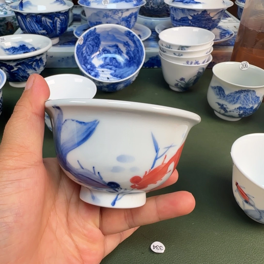 景德镇纯手绘茶具圆圆222