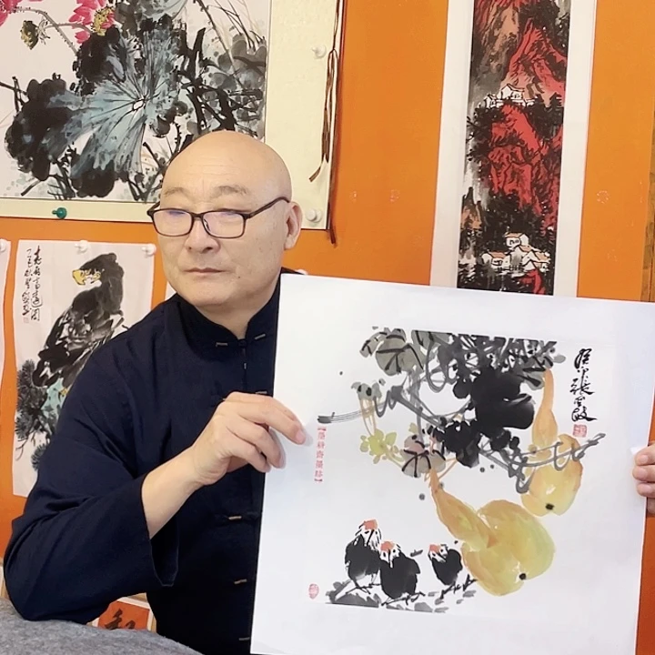 国画张圣敏先生纯手绘作品