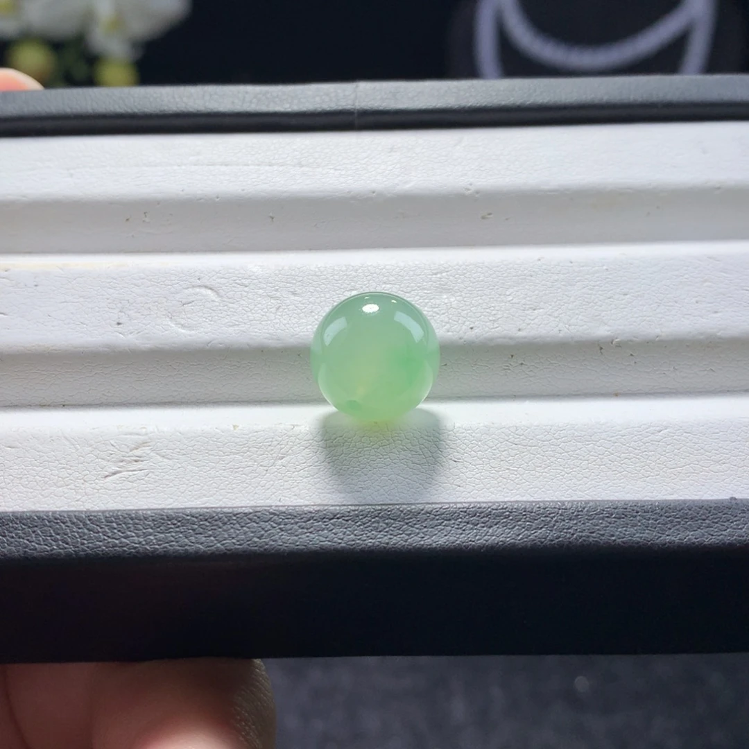 手串翡翠未镶嵌卡12青提绿