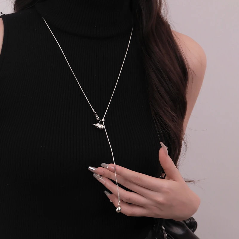 CUOOYINO/初影 铜合金项链 【福禄】精致百搭葫芦项链女长款毛衣链