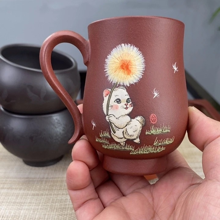 紫砂茶杯宜兴紫砂主人杯