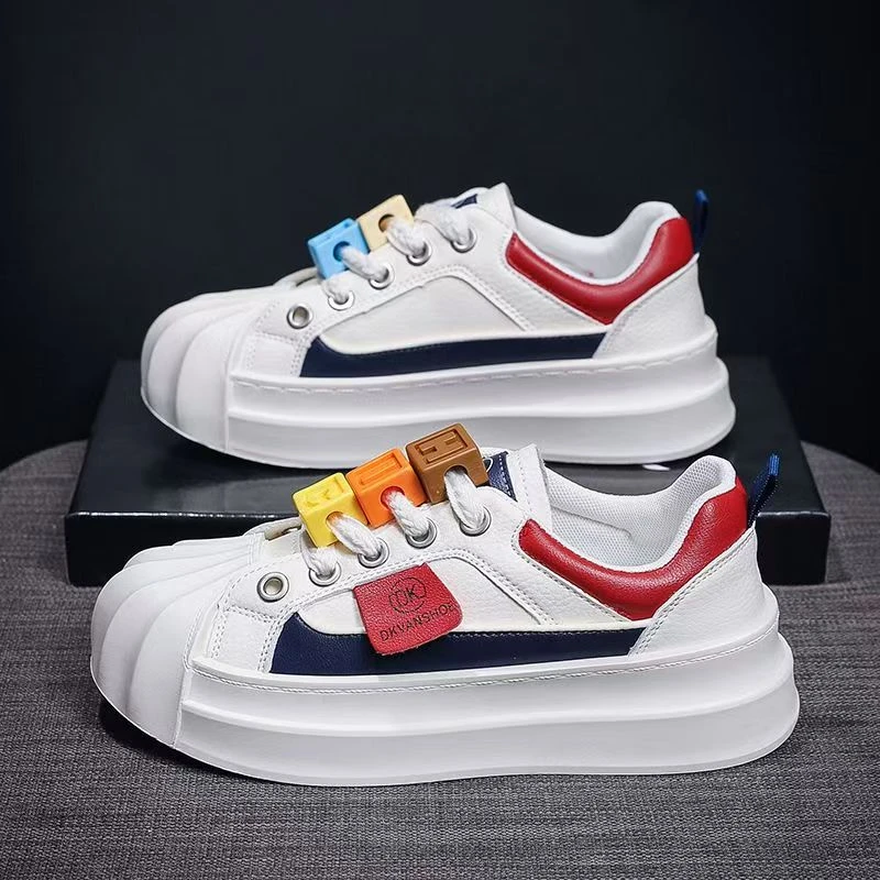 春季时尚潮流百搭贝壳头小白鞋7008