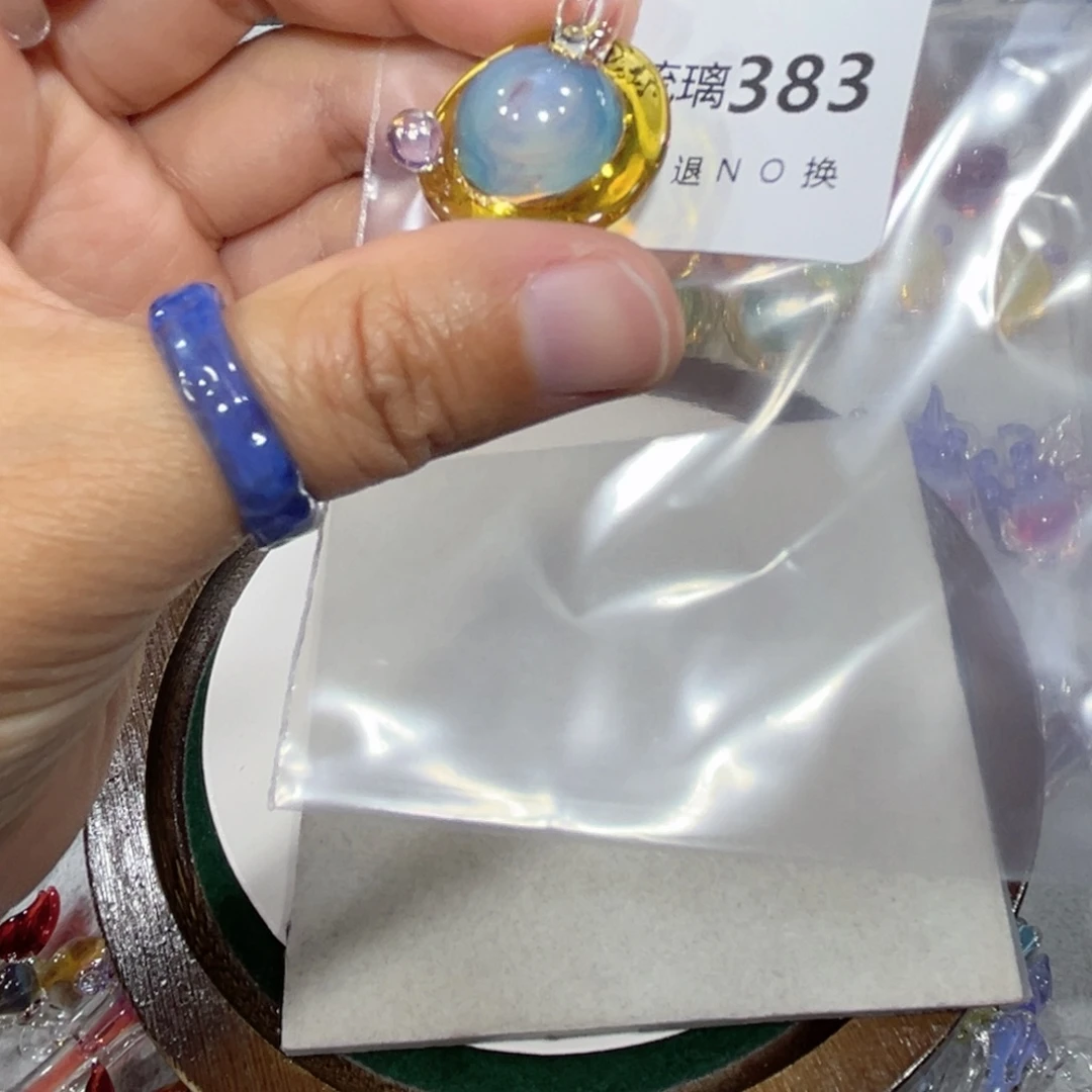 滑***猪琉璃吊坠（不含链）383蓝色星球