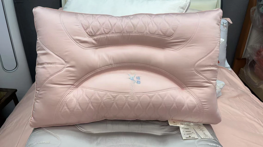 高端100%莱赛尔60S天丝护颈枕芯家用颈椎单人枕头立体定型中枕