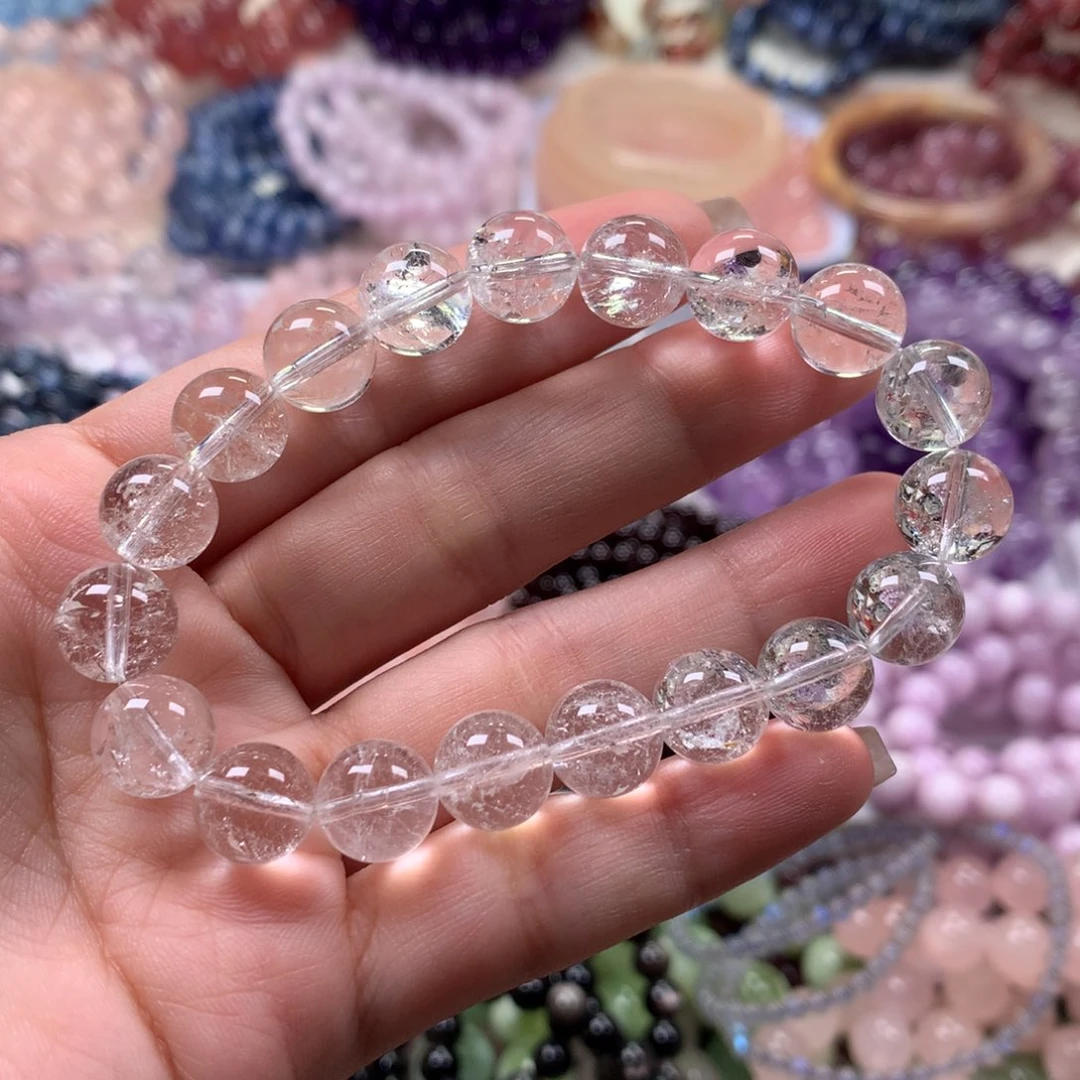 水晶手链未镶嵌卡10白阿塞