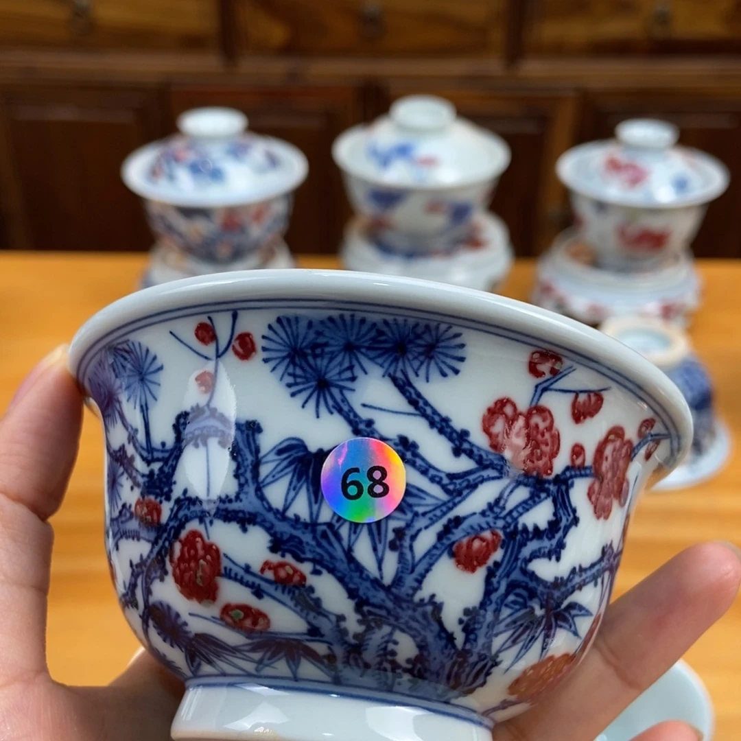 手绘现代茶具非古董