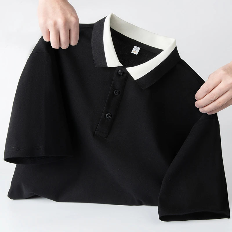 【7A抗菌】索罗娜透气休闲Polo衫男士夏季落肩袖翻领时尚短袖