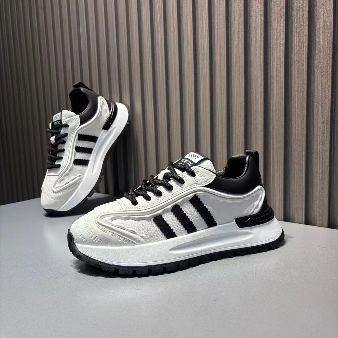 男士小白鞋爆款2024新款时尚百搭潮牌阿甘鞋厚底增高运动休闲鞋男