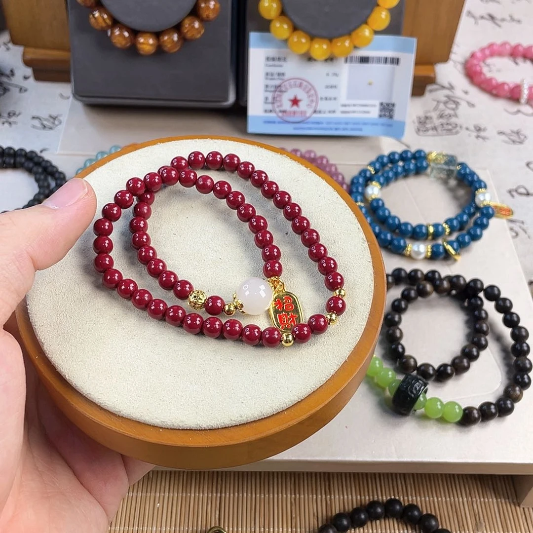 木变石手饰银S925镀金镶嵌