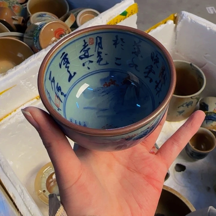 瓷片景德镇陶瓷手工手绘