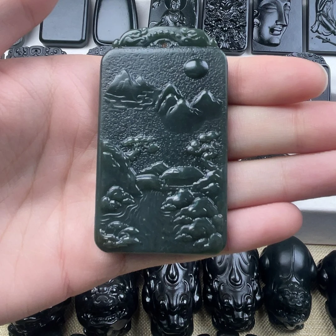 和田玉未镶嵌颈饰