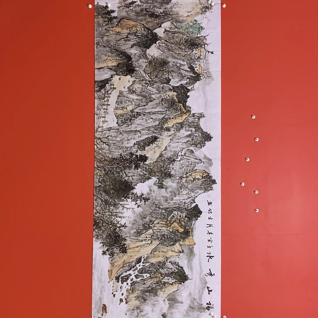 国画山水花鸟国画作品