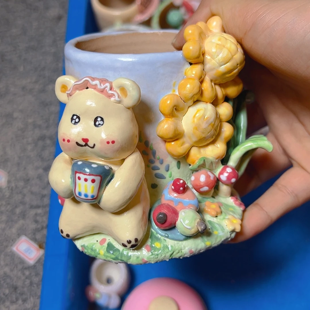 老梧家的手工多肉花盆