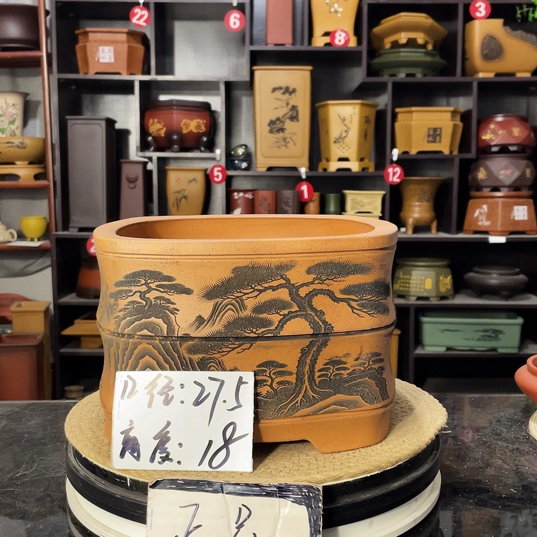 D-盆尚好紫砂花盆