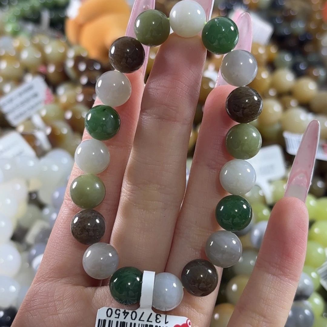 和田玉未镶嵌手链165