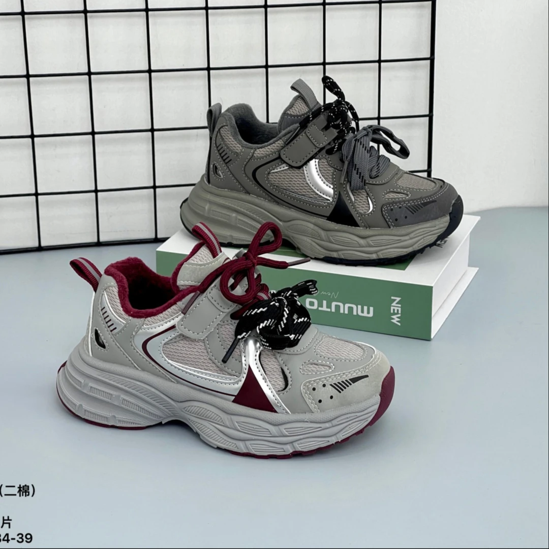 德尔惠55093冬季新款二棉潮流老爹运动鞋