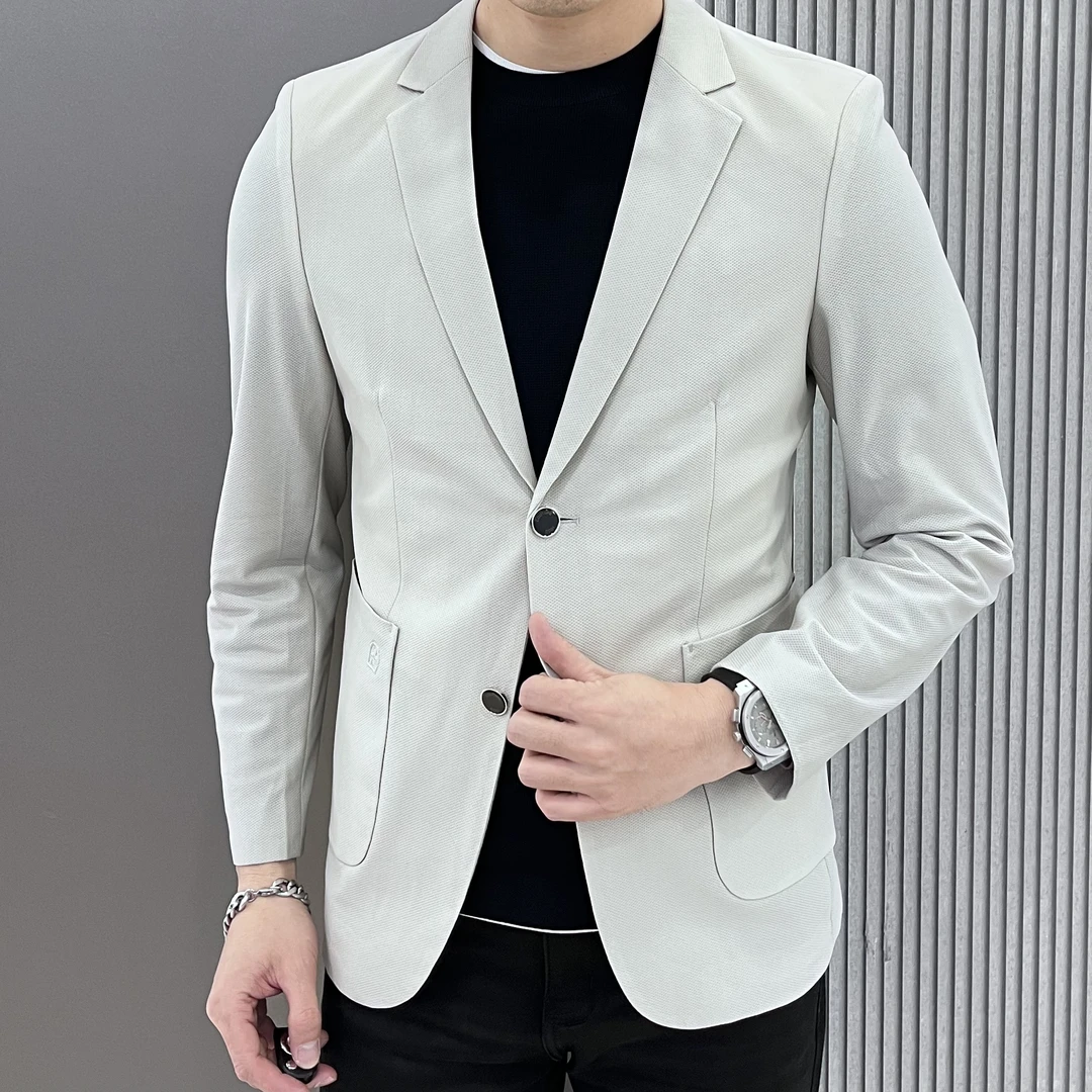 男士西装春款品质男装2025新款外套商务休闲英伦轻奢雅痞DX2766