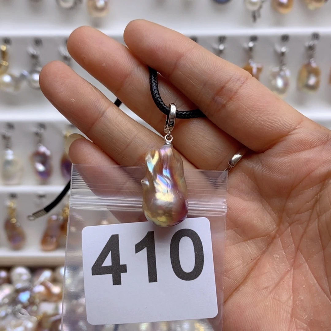 淡水珍珠颈饰银S925镶嵌410