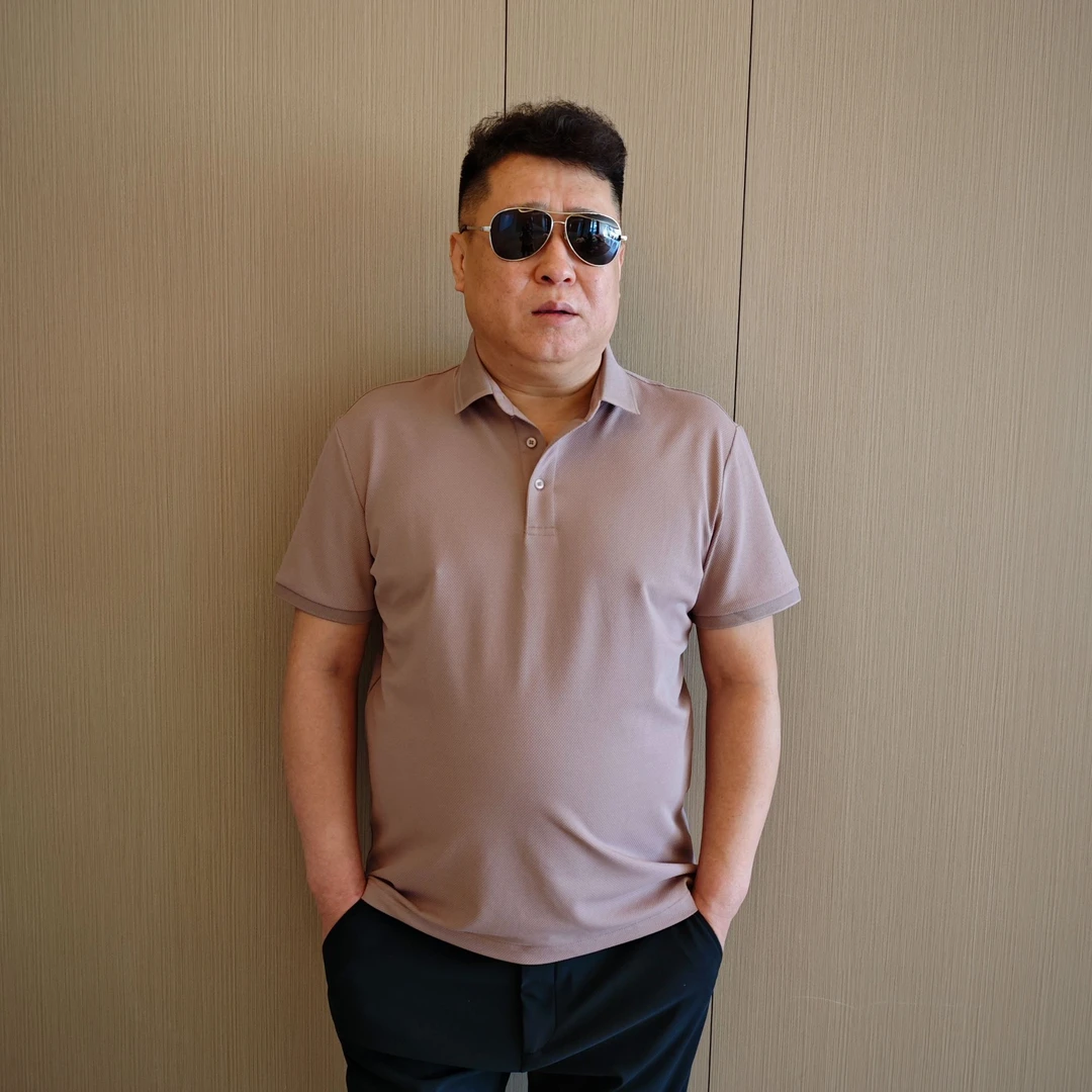 大码男士加肥加大纯色翻领夏季短袖商务休闲 POLO衫商务t恤透气KP
