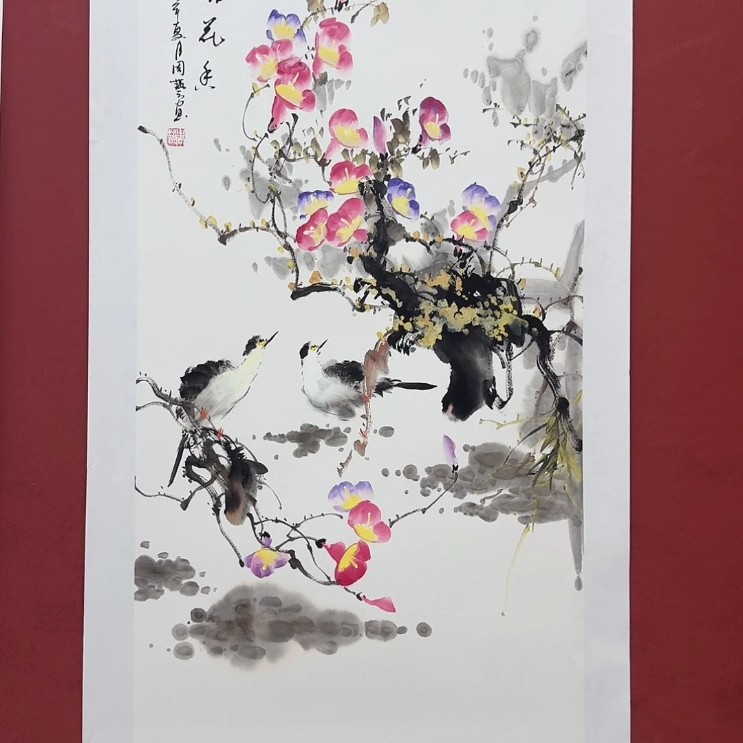 国画国画纯手绘作品欣赏三尺整