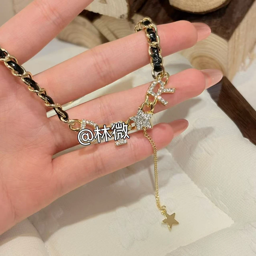铜合金项链 小众设计师款简约气质时尚百搭项链X258