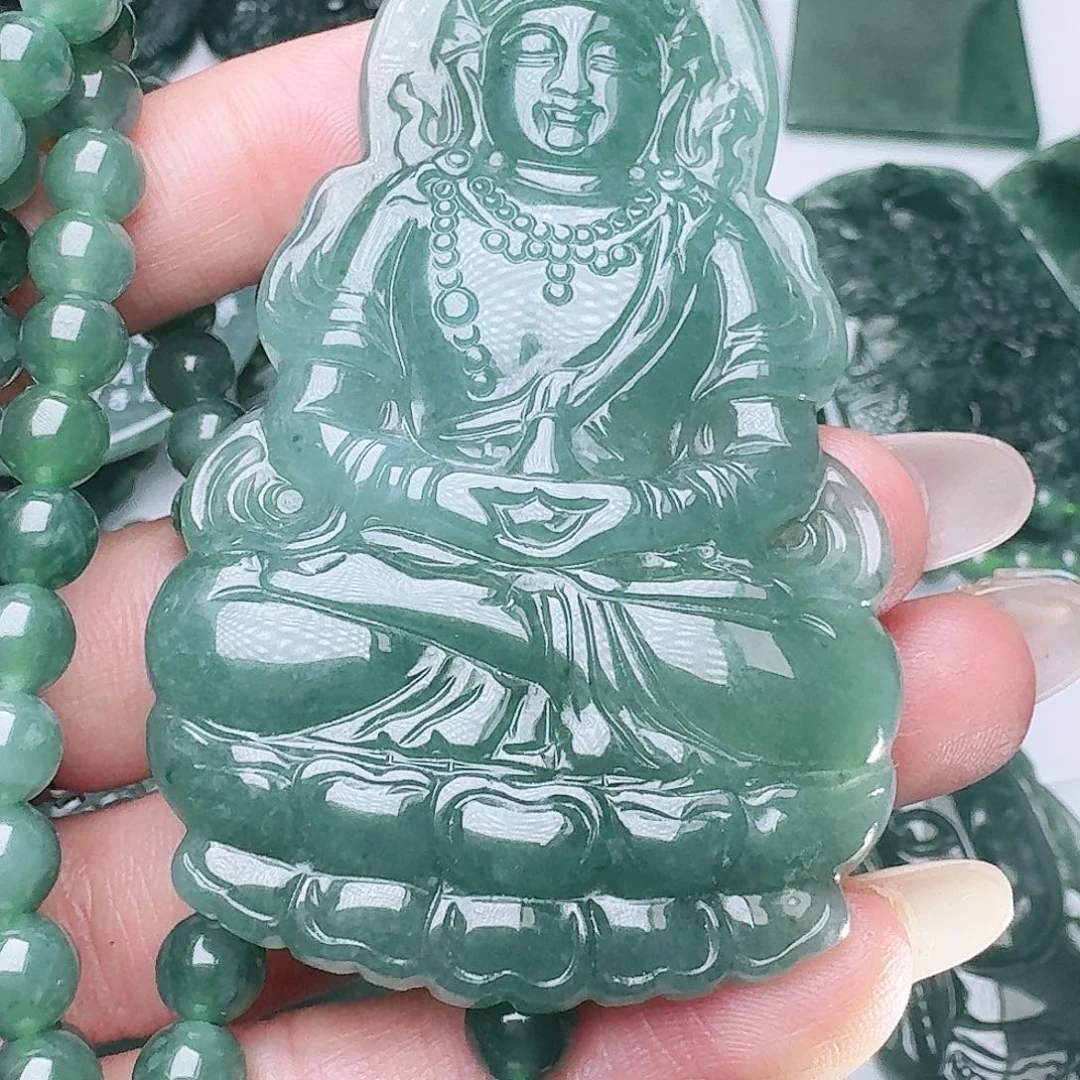 翡翠未镶嵌颈饰111