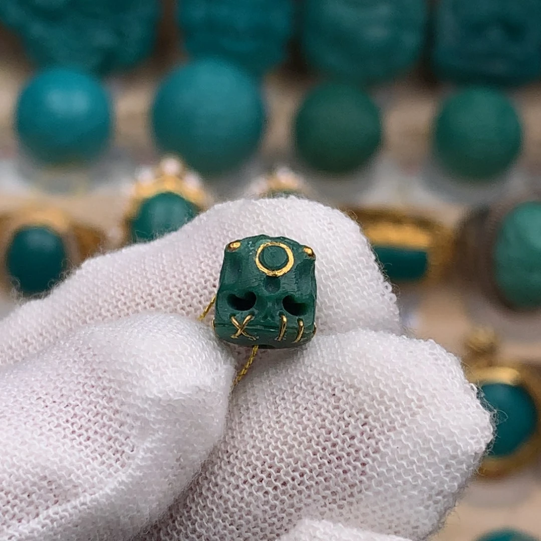 未镶嵌绿松石珠宝奇石8.5mm