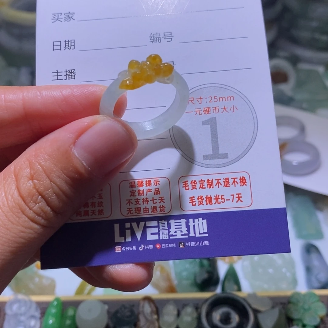 淡***忘定制翡翠未镶嵌毛货