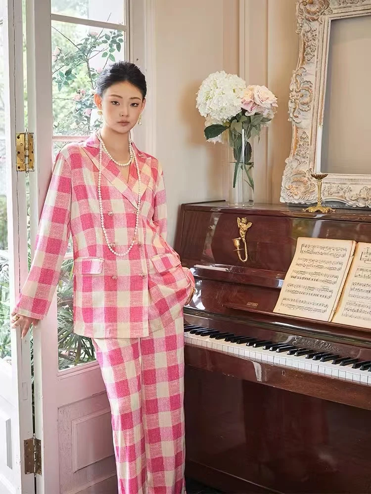 WWP原创女春夏高级感奢华舒适轻奢可外穿家居服冰丝绸缎睡衣