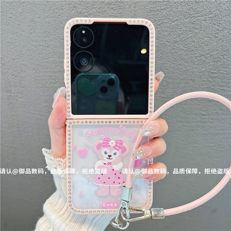 折叠钻石款适用华为荣耀/OPPO/VIVO/小米/三星手机壳华为pocket2