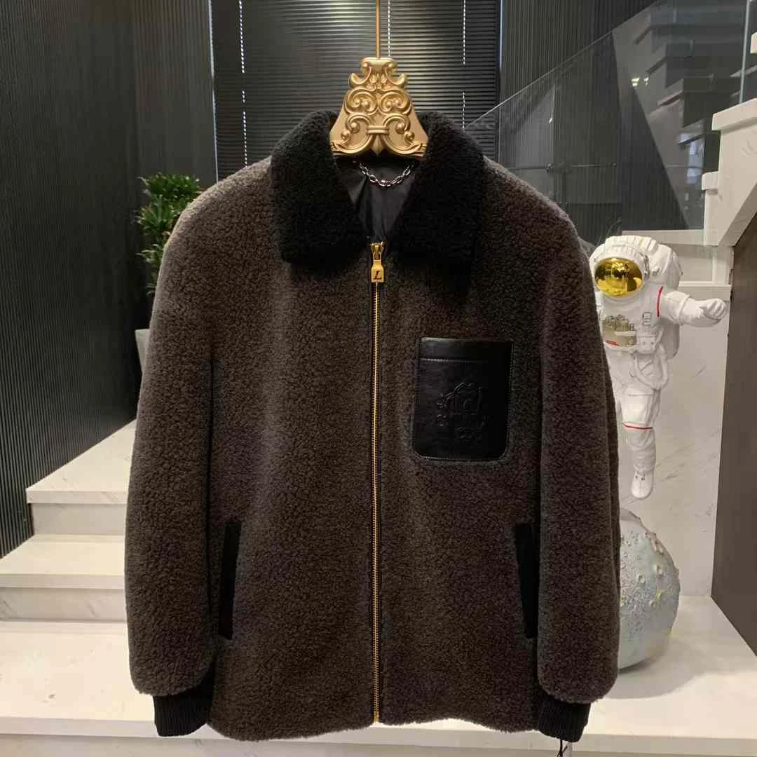 羊毛翻领外套男款时尚高奢外套88937