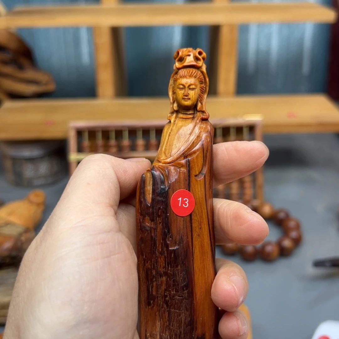 用***4木崖柏木摆件手把件