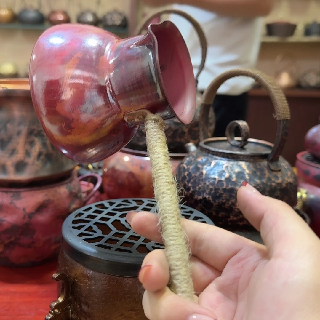 紫铜手工制作侧把
