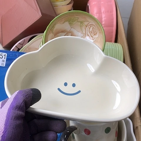 盘陶瓷制品满25拼单发货默认微瑕