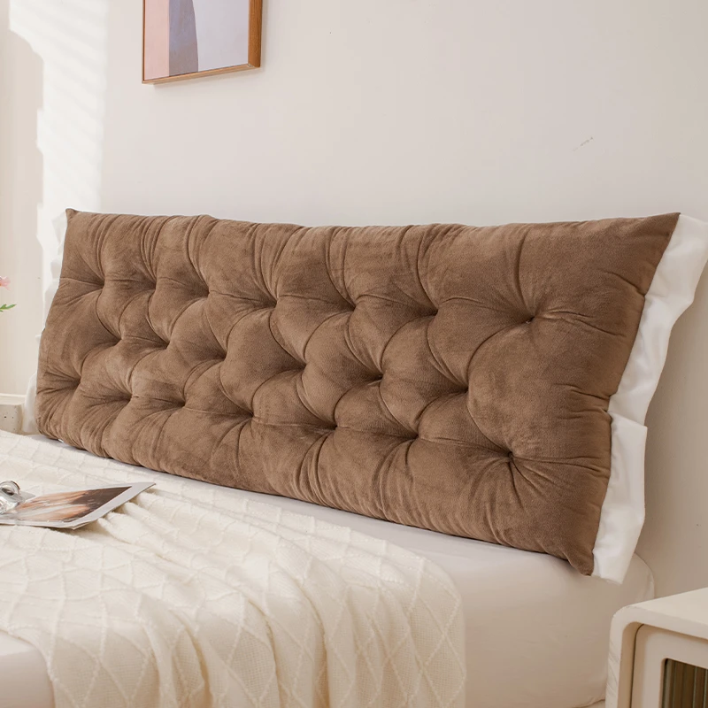 ins风床头靠背垫学生宿舍专用防撞靠背榻榻米软包靠枕纯色沙发垫