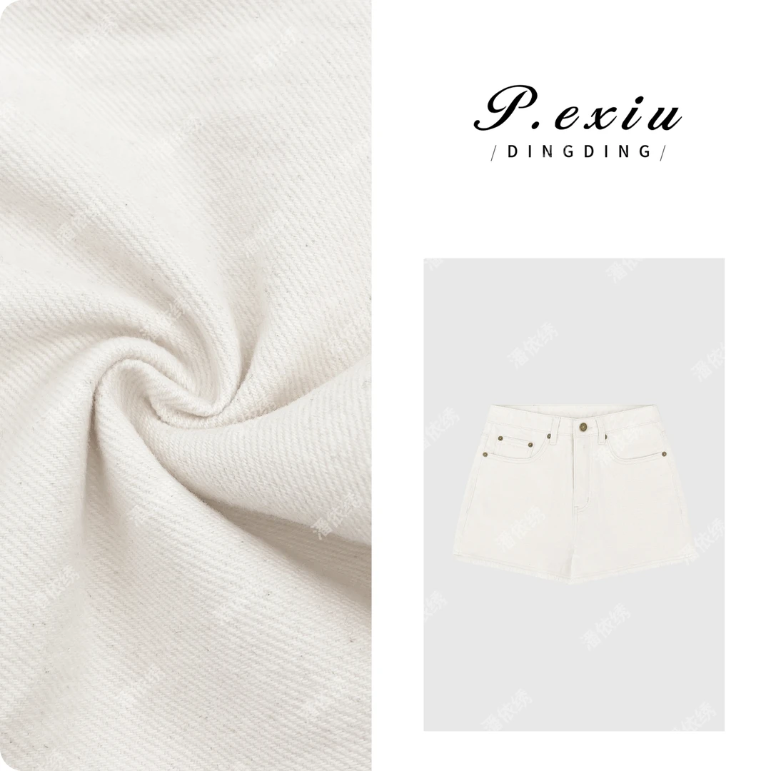 PanYiXiu/潘依绣100%棉舒适透气简约休闲牛仔短裤D6762