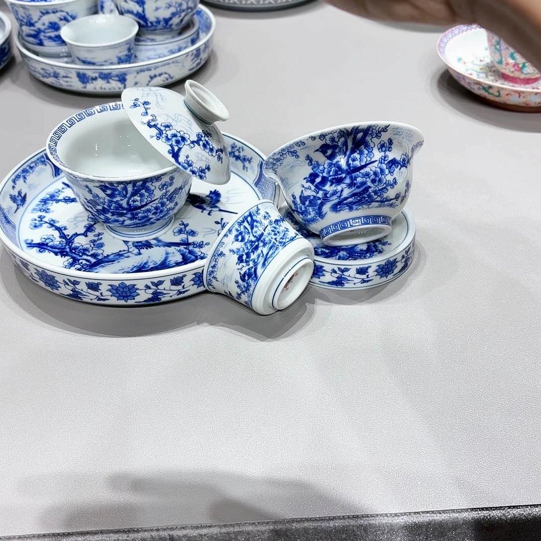 盖碗景德镇高温茶具