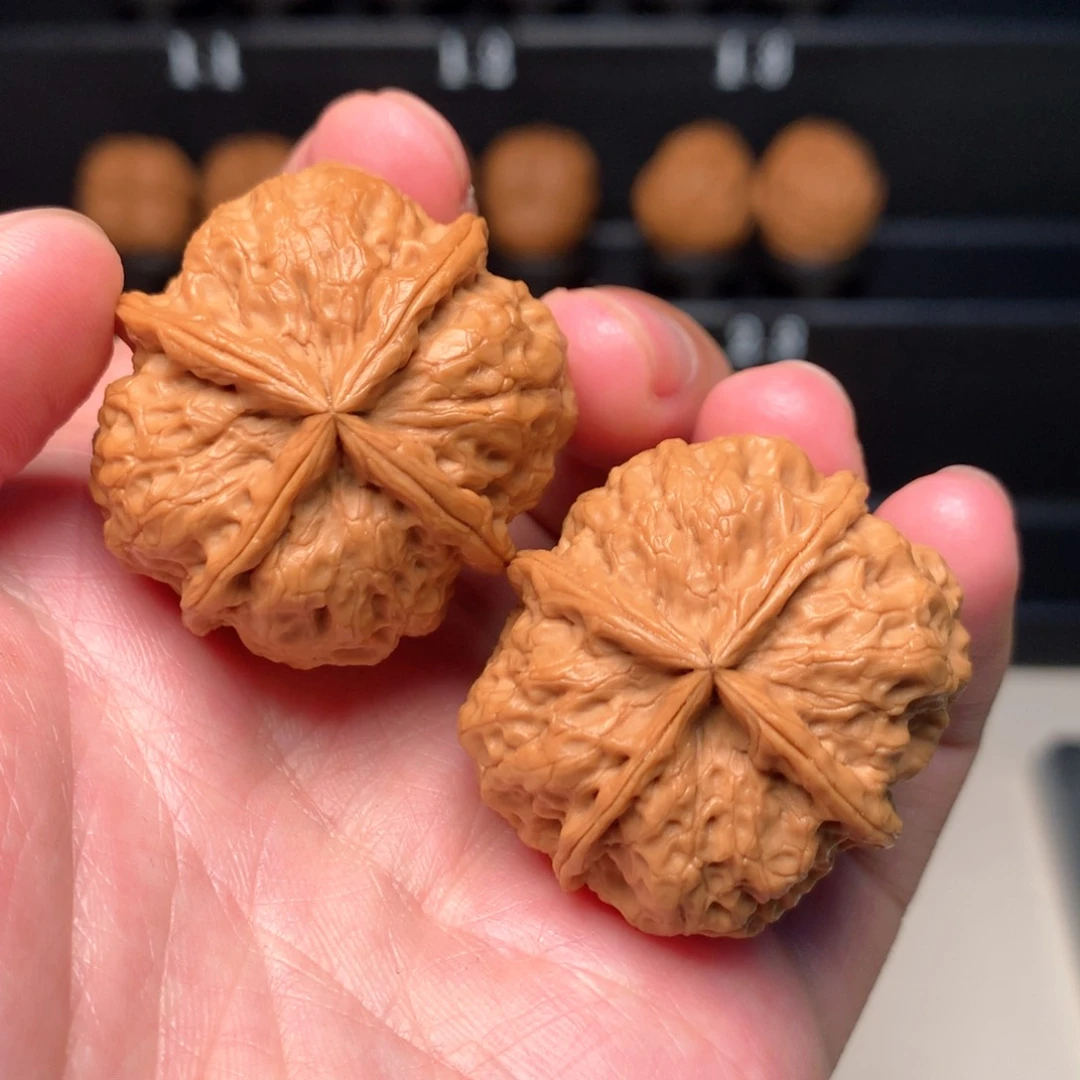 文玩核桃把件莫*如欲火金砖四棱