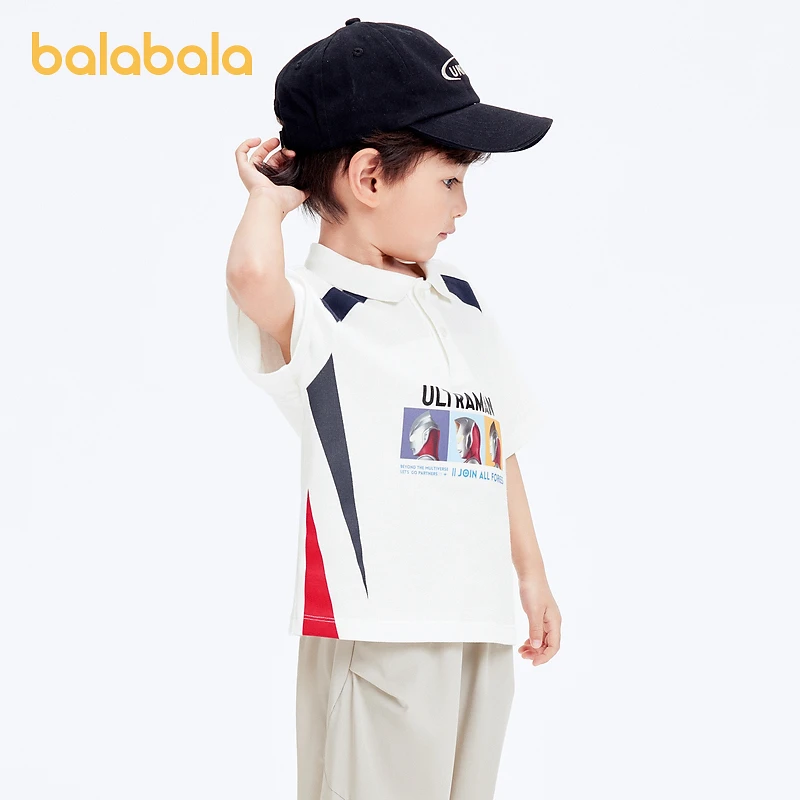 【奥特曼IP】巴拉巴拉男童短袖t恤印花上衣夏季polo衫时尚印花潮