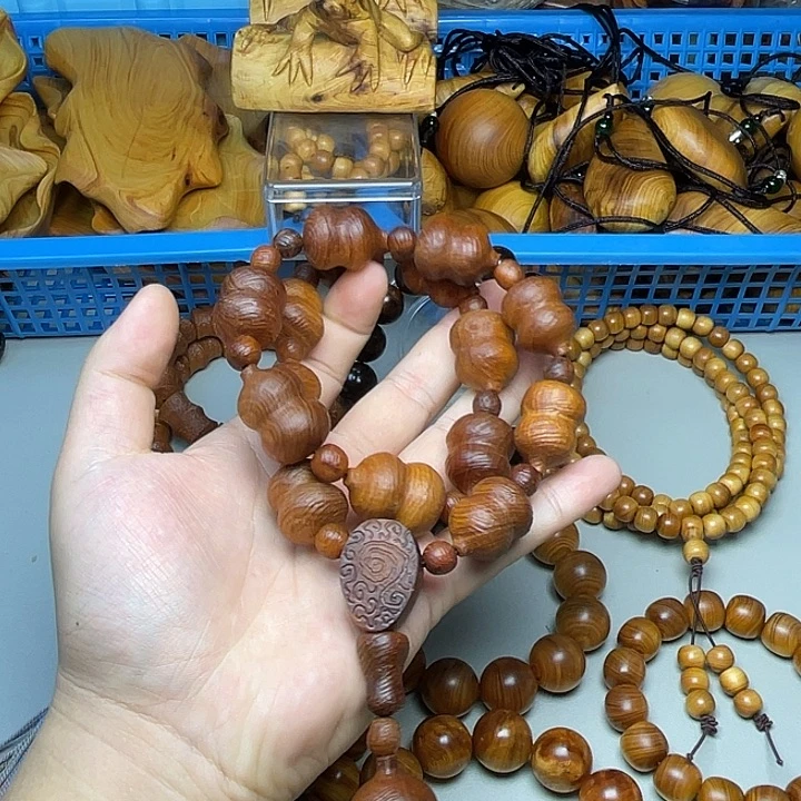 柏木（崖柏）太行崖柏干黑舍利葫芦手持