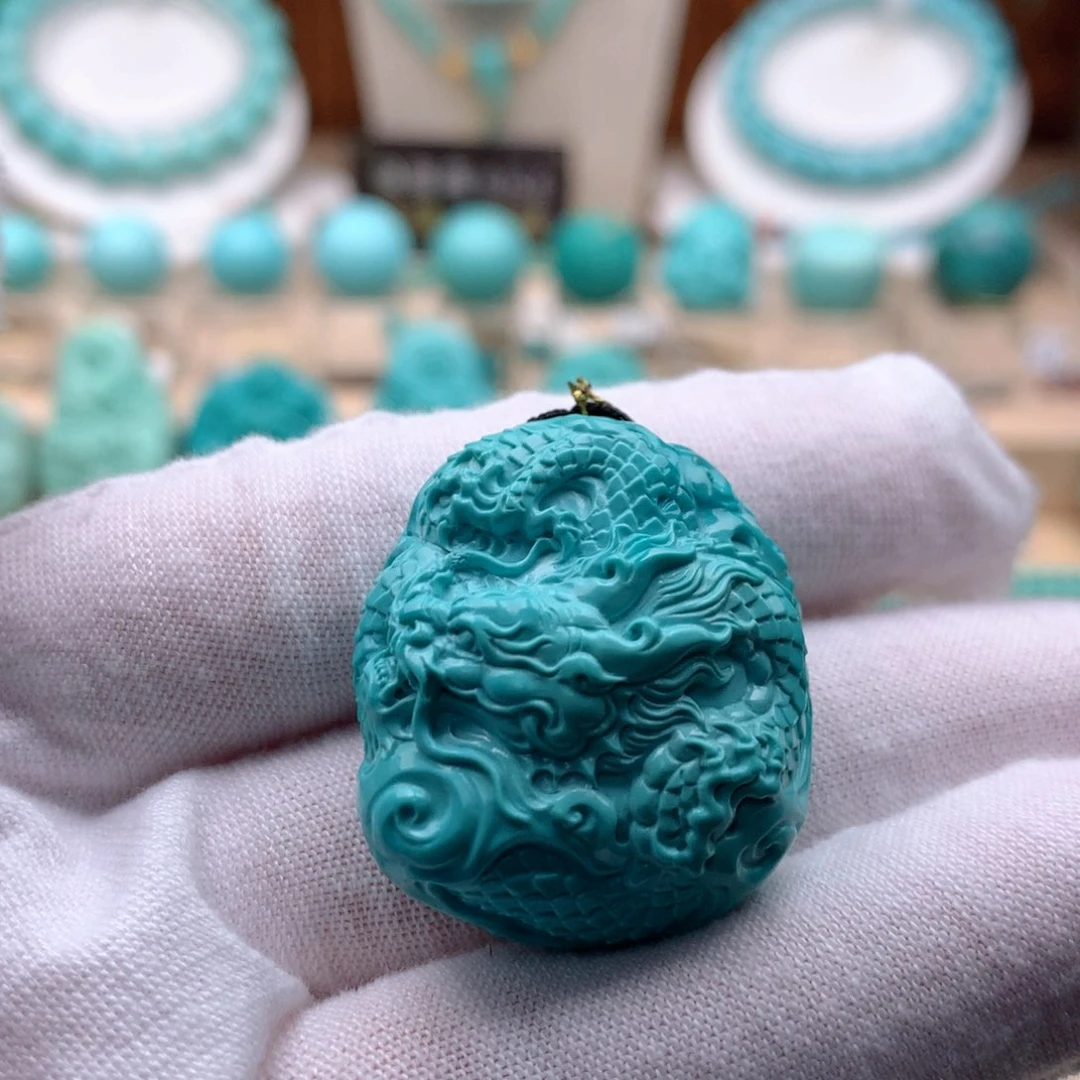 未镶嵌绿松石珠宝奇石