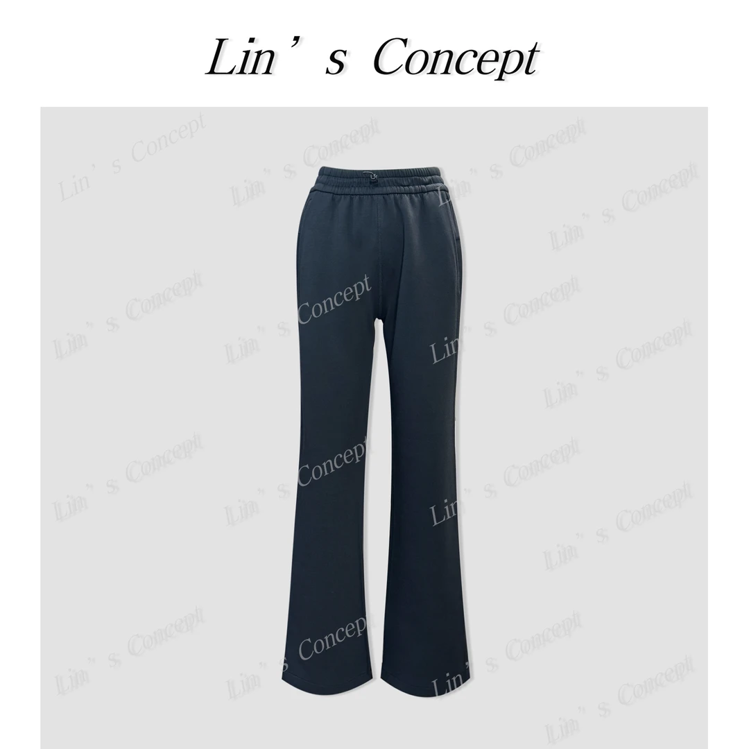 【Lin's concept】简约纯色松紧腰休闲裤DL2406388