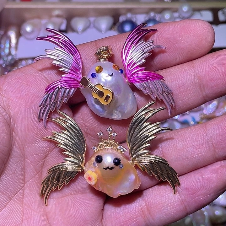 淡水珍珠未镶嵌吊坠(不含链)@****)39