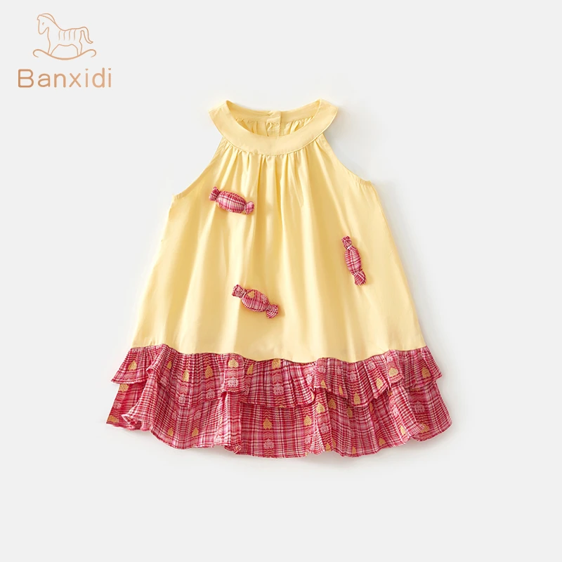 班喜迪女童连衣裙夏装2025新款洋气儿童吊带裙子夏季女宝宝公主裙