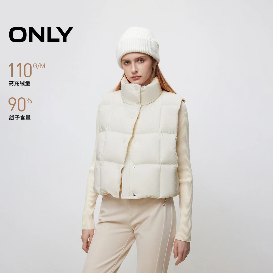 【90羽绒】2025冬季新款90白鸭绒短款马甲女|125452005
