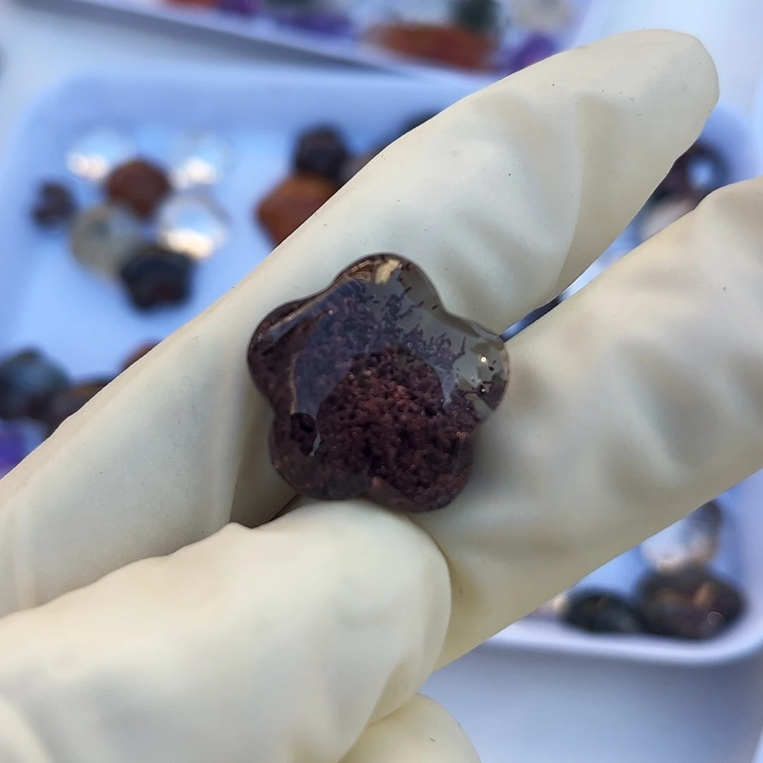 紫晶颈饰未镶嵌卿****唧